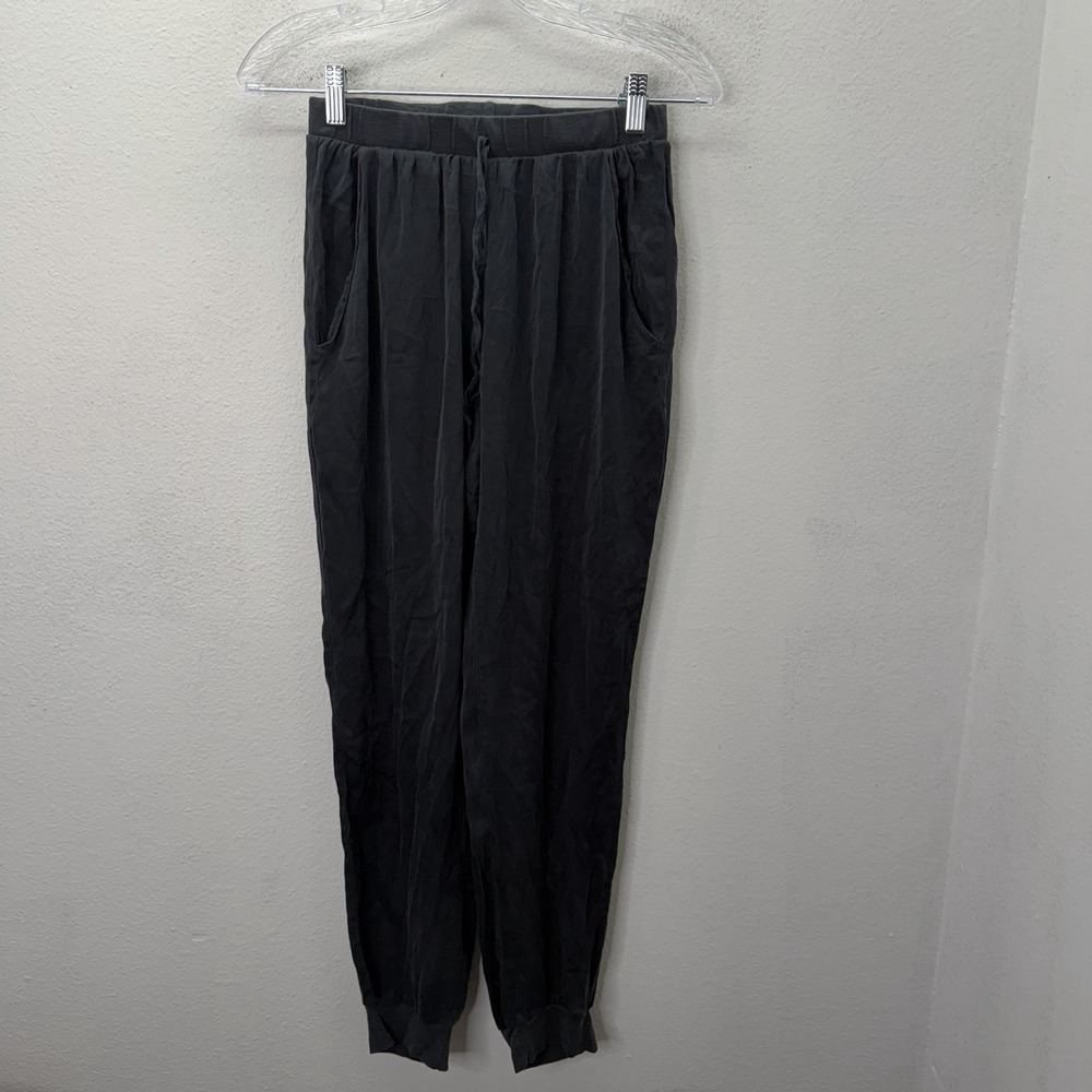 Intimissimi Women's Silk Black Pajama Pants Joggers Lounge Size Small Luxury